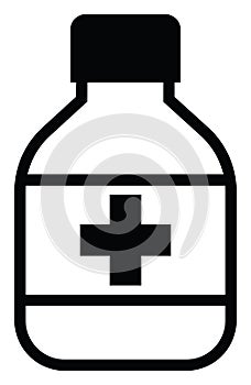 Rubbing alcohol, icon