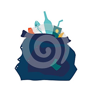 Rubbish Bag Illustration