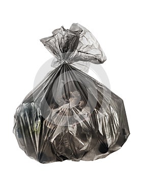 Rubbish bag isolated