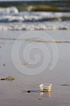 Rubbish on beach