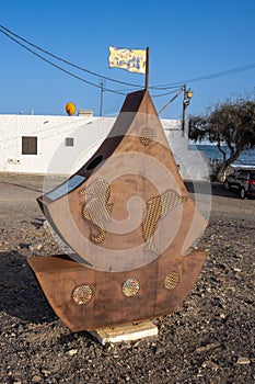 Rubbish bin for plastic and metal, Fuerteventura