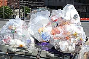 Rubbish bins, Liverpool.