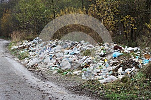 Rubbish on the side of the road