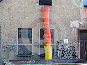 Rubble construction site