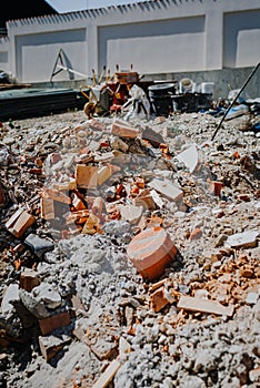 Rubble on Construction Site