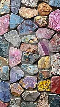 Rubble stone facade wall texture background