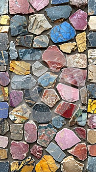 Rubble stone facade wall texture background