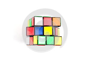 Rubik Cube isolated on white background