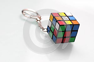 Rubik's cube key chain