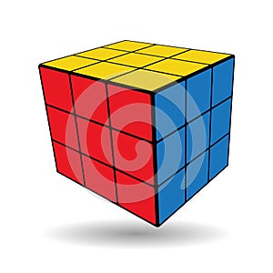 Rubik s cube vector illustation