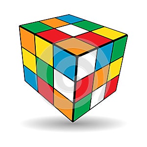 Rubik s cube vector illustation