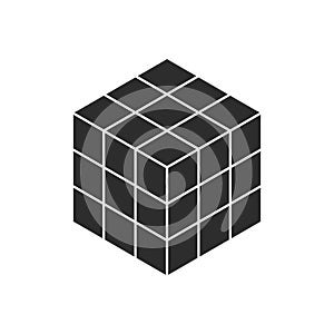 3d cube puzzle game icon
