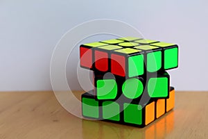 Rubik's Magic 3x3 Speedcube on a Table