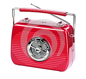 Rubin red portable radio