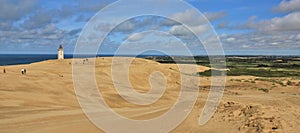 Rubjerg Knude, big sand dune at the west coast of Denmark