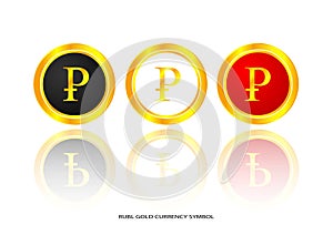 Rubl gold symbol