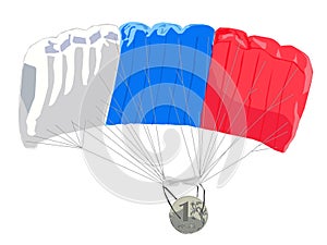 Ruble downshift, vector image