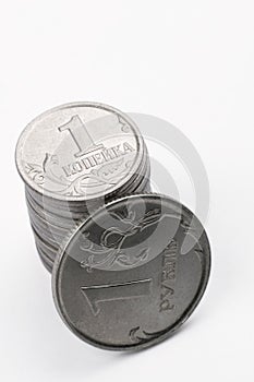 Ruble, penny photo