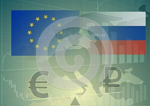 Ruble vs euro. Rate of the Russian rouble