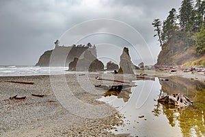 Ruby Beach, Olympic National Park in the U.S. state of Washington