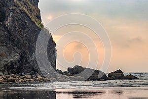 ruby beach sea stacks and rock formations