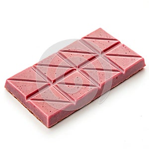 Ruby chocolate isolated