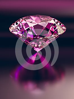 Ruby diamonds on black background