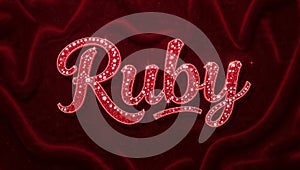 Ruby gemstone luxury elegant red gem background