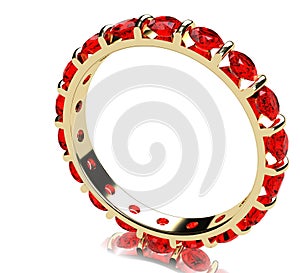 Ruby gold ring