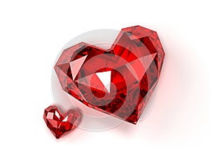 Ruby hearts