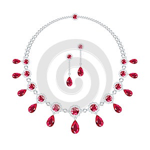 Ruby jewellery