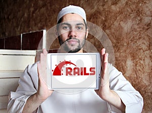 Ruby on Rails web application framework logo