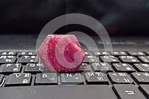 Ruby Is red gem Beautiful by nature For making expensive