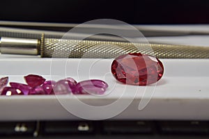 Ruby Is red gem Beautiful by nature For making expensive