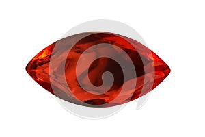 Ruby red gemstones jewel close up view