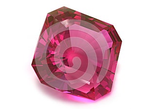 Ruby or Rhodolite gemstone