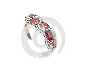 Ruby Ring with Diamonds