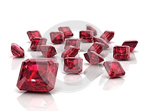 Ruby or Rodolite gemstone photo