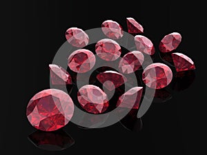 Ruby or Rodolite gemstone photo