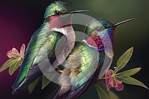 Ruby-throated hummingbird: The Ruby-throated hummingbird is a specific species of hummingbird, native to North America.