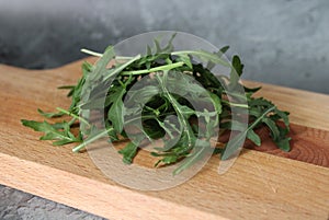 Ruccola salad on desk