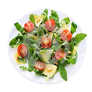 Ruccola salad plate