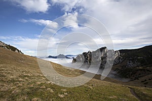 Ruchenkoepfe mountains in Bavarian mountains