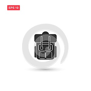 Rucksack backpack icon vector design isolated 4