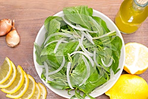 Rucola salad leaves