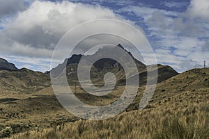 Rucu Pichincha volcanic peak Quito, Ecuador