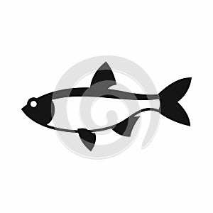 Rudd fish icon, simple style