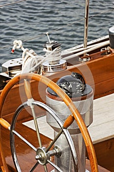 Rudder and compass