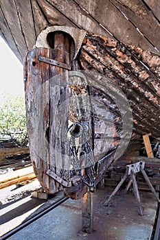 Rudder on old Boat