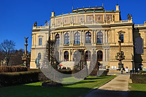 Rudolfinum, The architecture of the old houses, Old Town, Prague, Czech Republic